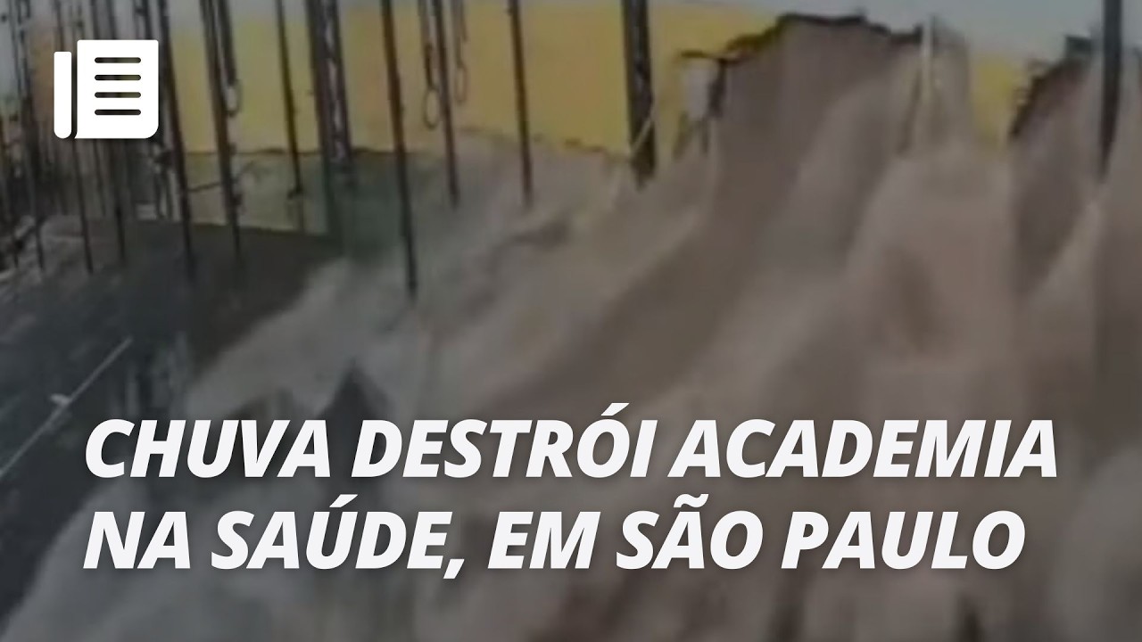 Chuva rompe muro e destrói academia de crossfit na Zona Sul de São Paulo