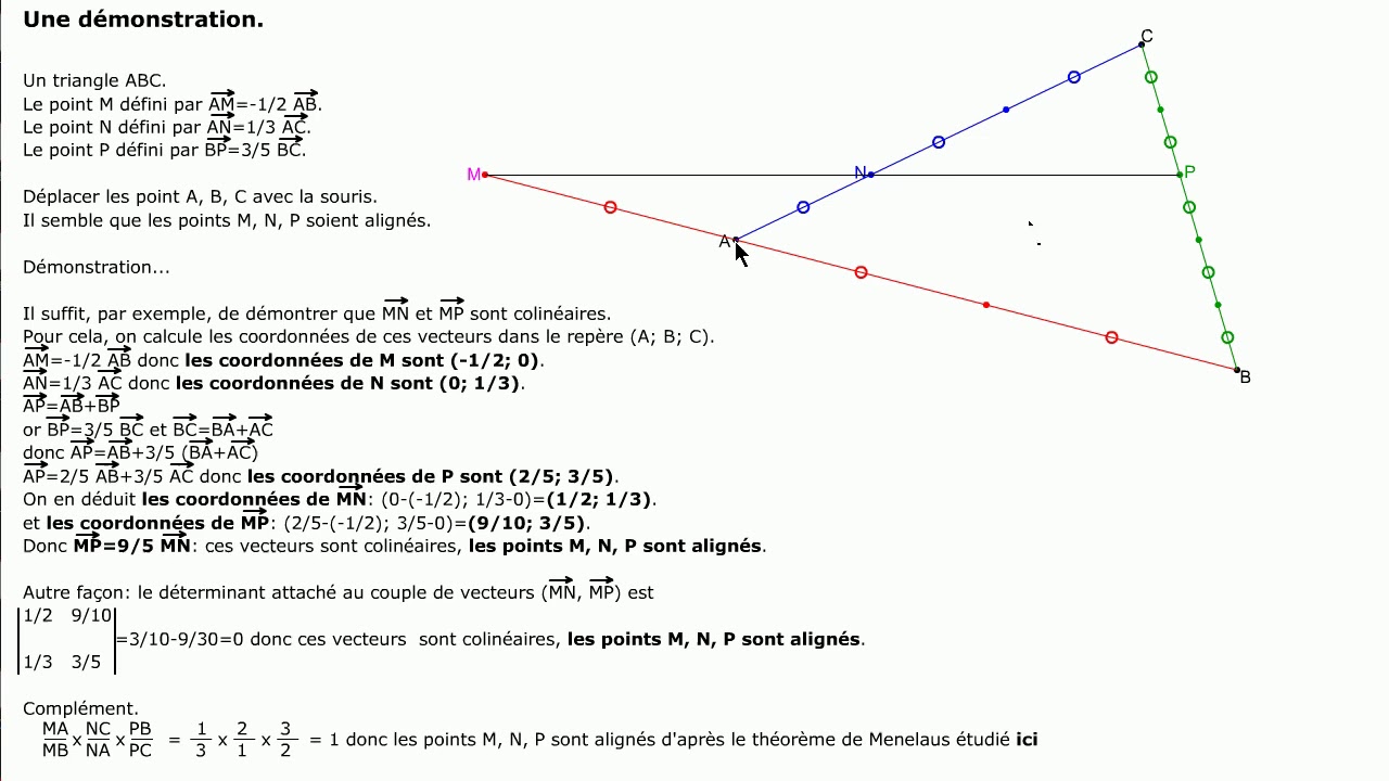 Calcul vectoriel. Seconde.
