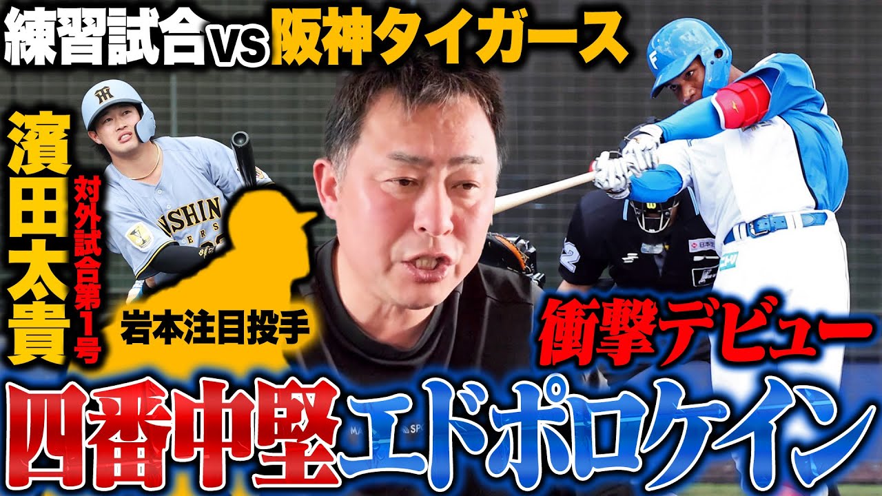 【日ハムvs阪神】ドラフト2位エドポロケインが大暴れ!!『今WBCに選ばれても結果を出せる』達孝太が圧巻の投球!!現役ドラフト濱田が衝撃の本塁打!!【プロ野球】