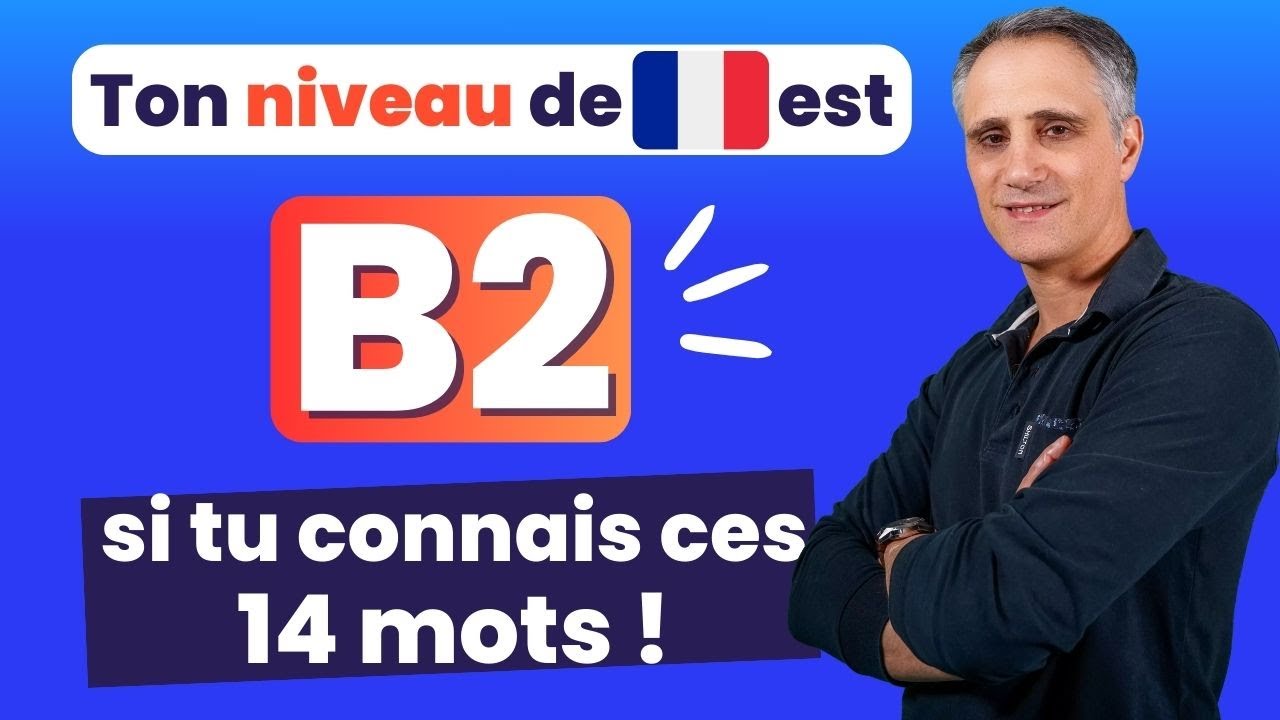 SI TU CONNAIS CES MOTS FRANÇAIS, TON NIVEAU EST B2 ✨