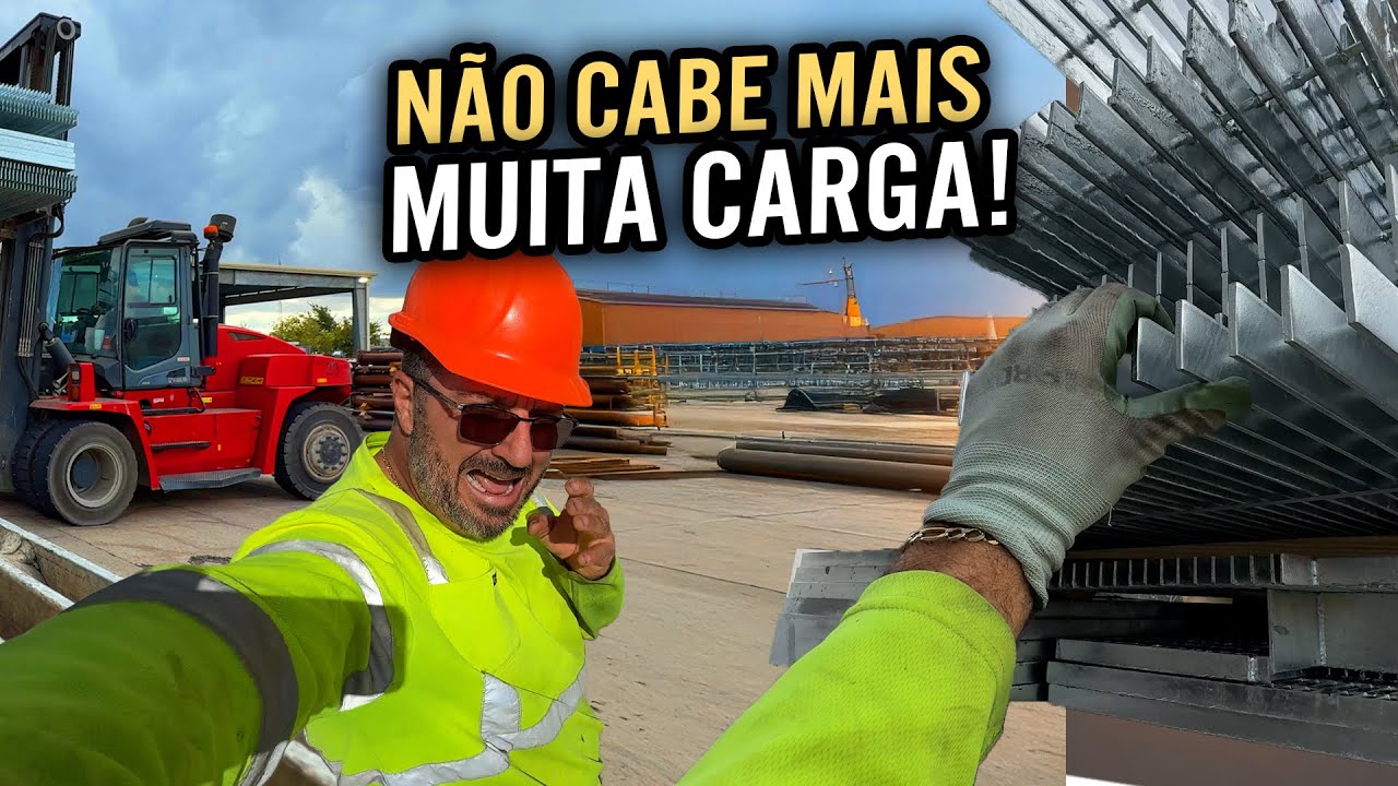 MUITA CARGA, NÃO VAI CABER(pneu furado 🙈)