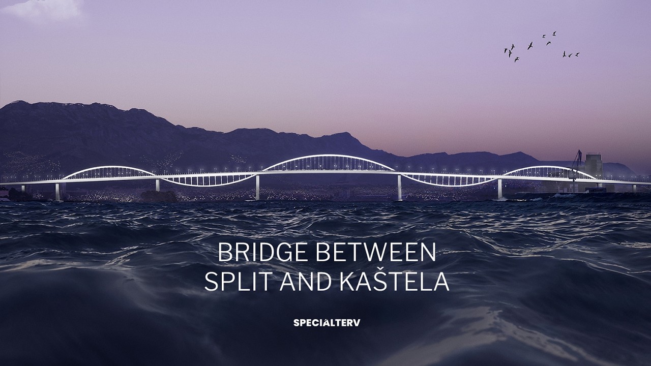 Wave Bridge — Kaštela Bay Bridge Proposal (Split, Croatia)