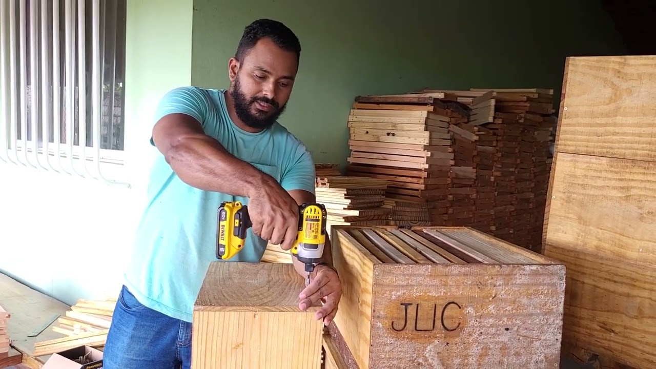 como fazer caixa para abelhas padrão langstroth/ mais usada do mundo 🌎