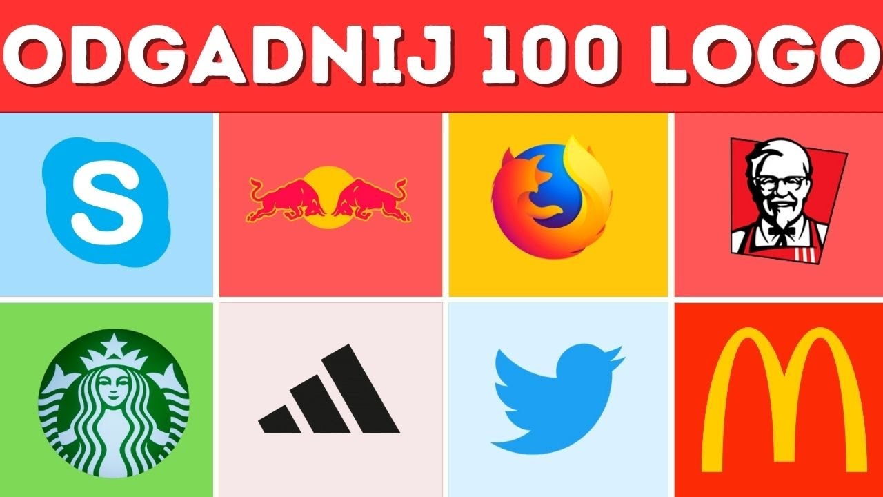Odgadnij logo w 3 sekundy | 100 znanych logo | Najlepszy quiz o logo 2023