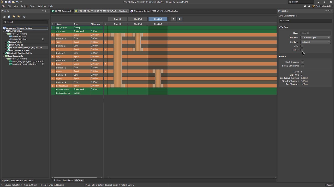 How to set up and use buried and blind vias | Altium Designer