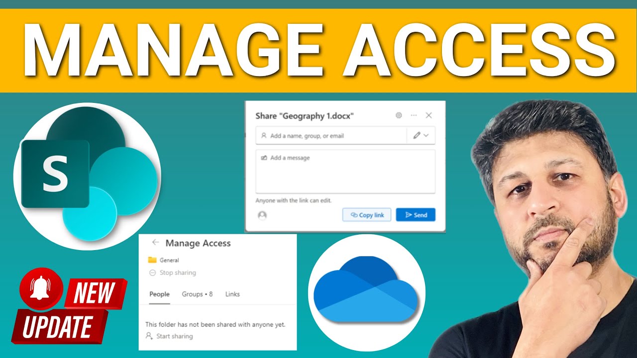 Учебное пособие по управлению доступом: общий доступ к файлам в SharePoint OneDrive