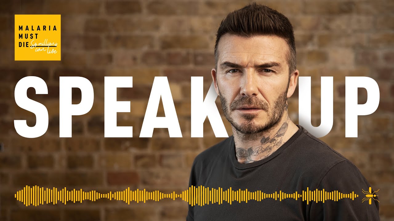 David Beckham speaks nine languages to launch Malaria Must Die Voice Petition