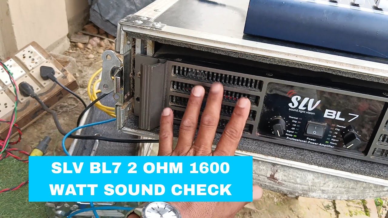 Проверка звука усилителя slv bl7 02 Ом 1600 Вт #brsound #dj #slvbl7amplifier
