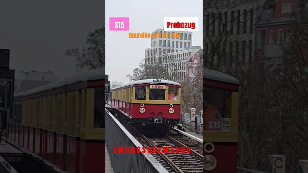 Messfahrt: ( S15 ) ➡️ Gesundbrunnen mit BR 475 [ET 165] & BR 477 [ET 167 (Historische S-Bahn)