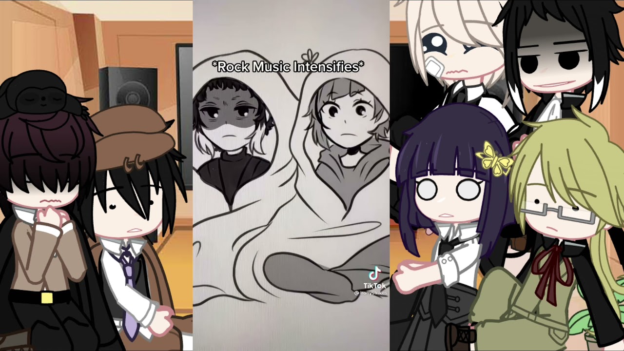 [] bsd characters reacts to Ranpoe and shin soukoku🤩💗 [] //RanpoxPoe + AtsushixAkutagawa//