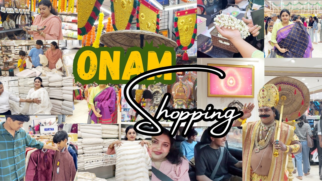 Our Onam Shopping Day 🛍️🌼 | Shopping With My Kids | Kerala Onam 2026 ❤️