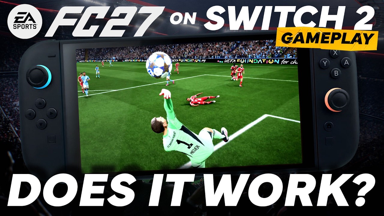 EA FC 27 на Nintendo Switch 2 &mdash; 10 минут ЭКСКЛЮЗИВНОГО геймплея (в стационарном режиме)