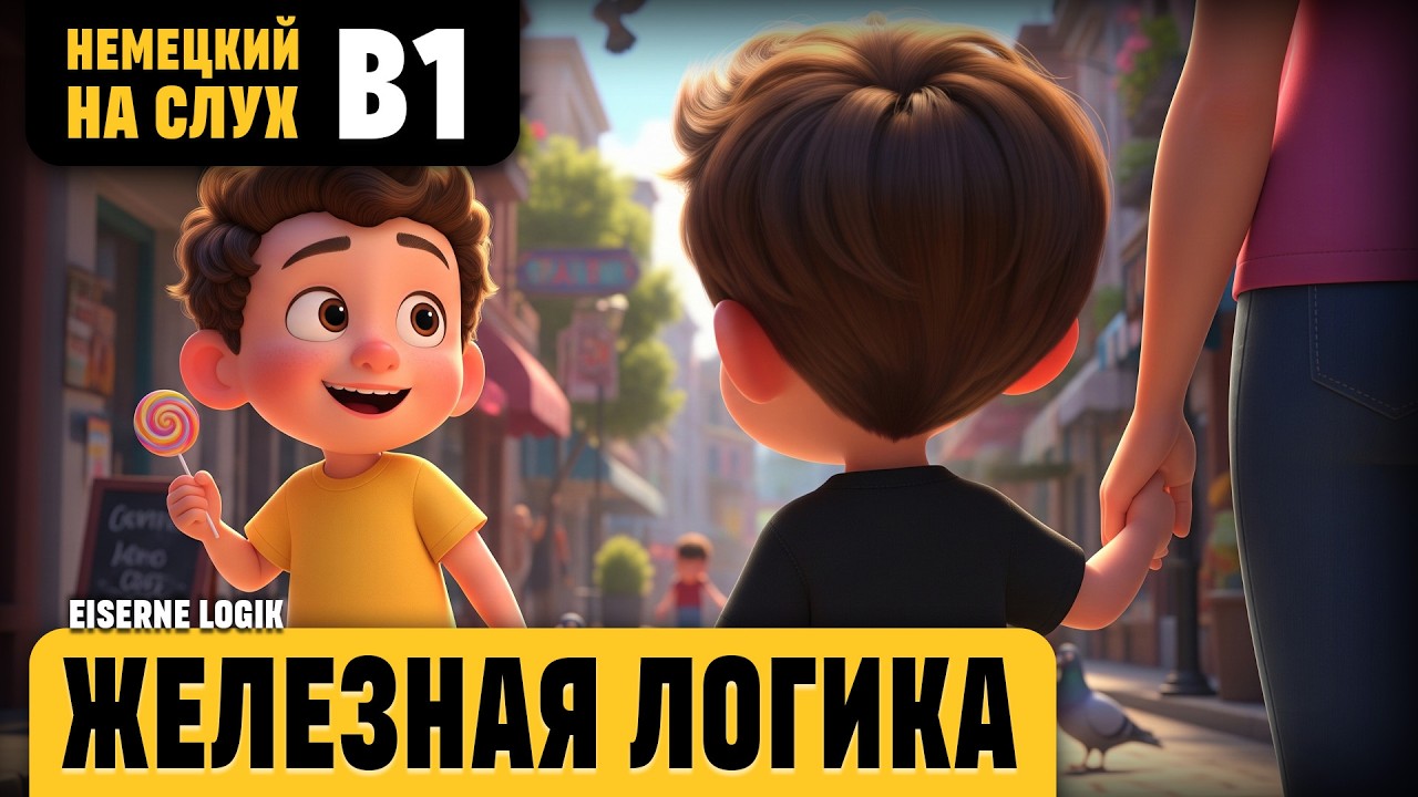 Железная логика. Весёлый рассказ (уровень B1). Немецкий на слух.