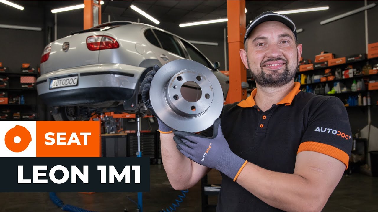 Cómo cambiar los discos de freno parte trasera en SEAT LEON 1M1 [VÍDEO TUTORIAL DE AUTODOC]