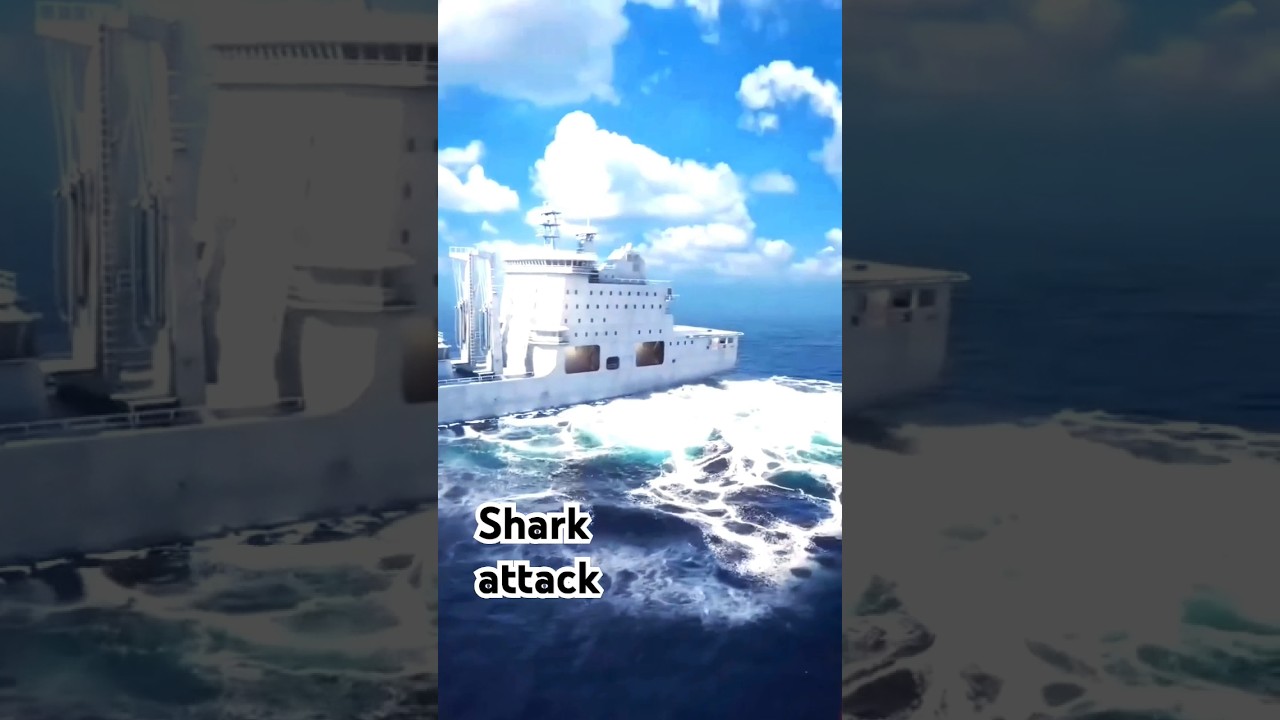 shark attack 🦈 || heavy ship attack || merchant Navy || #navy #indiannavy #shorts