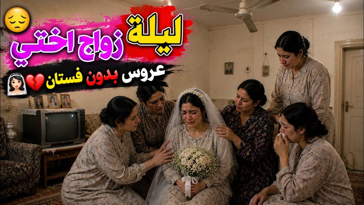 ليلة زواج أختي 😔 .. عروس بدون فستان 👰🏻‍♀️💔
