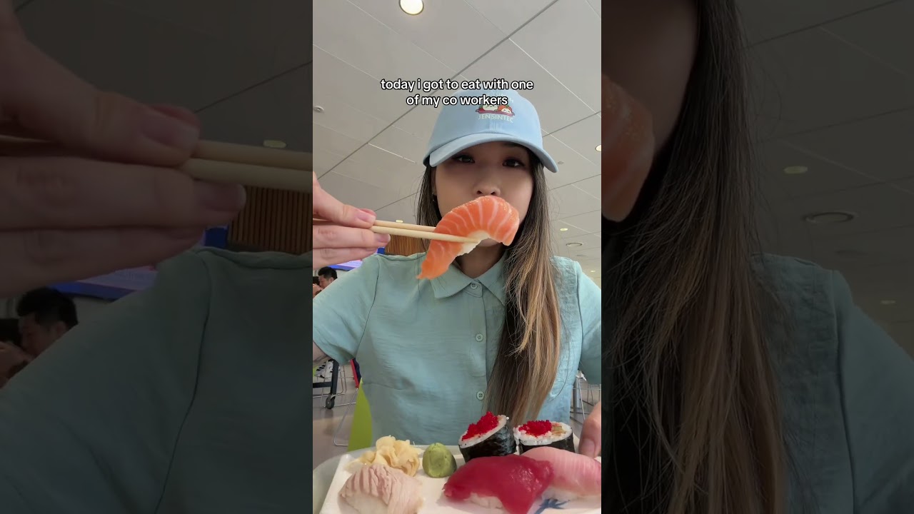Omakase Lunch at Work 🍣?! #foodie #lunchatwork #office #mukbang #asmr