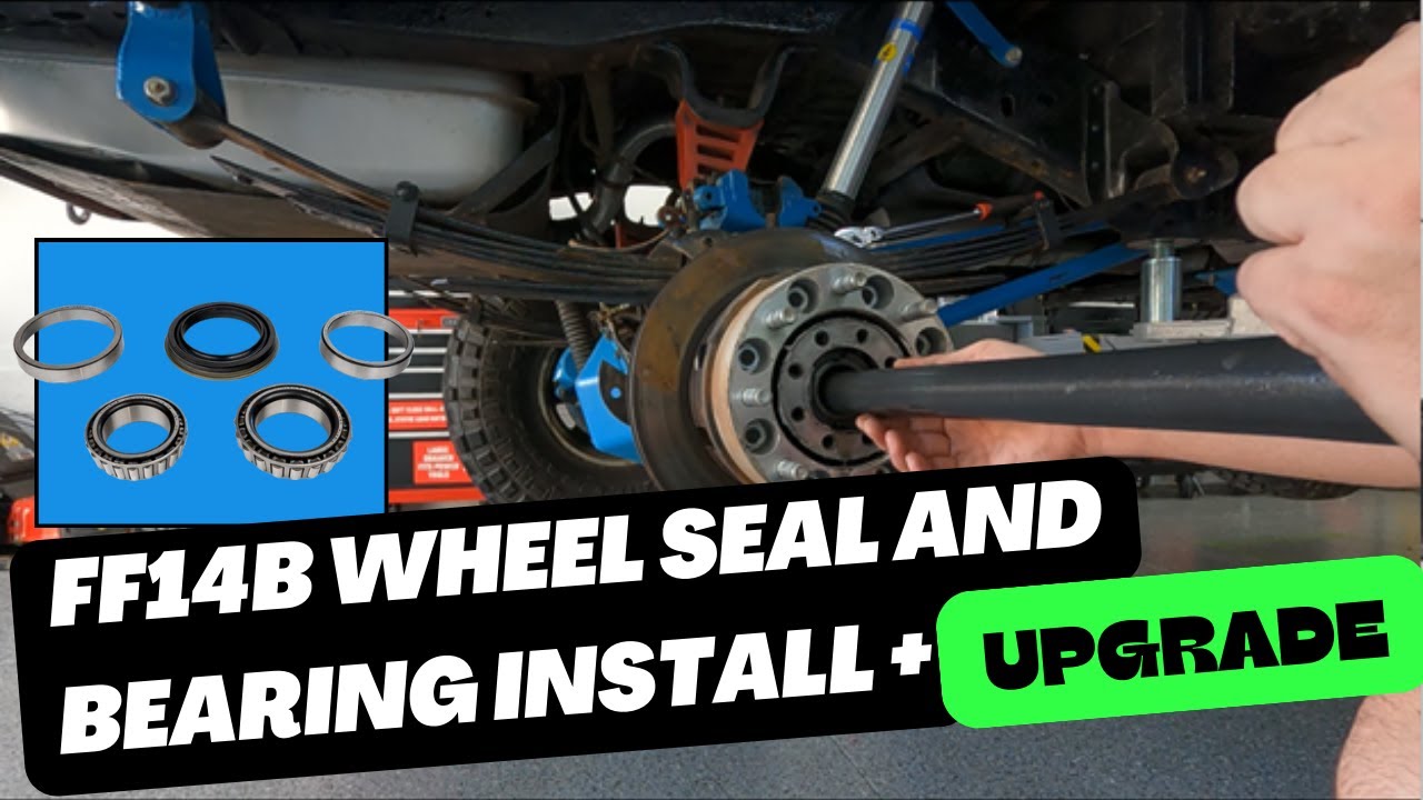 FF14B wheel seal and bearing install and UPGRADE! #uintagarage #diy #trucklife