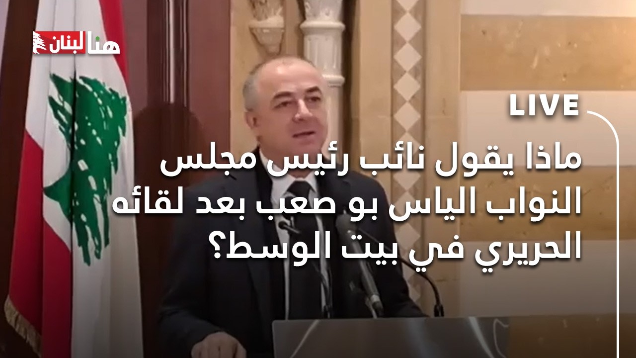 ماذا يقول نائب رئيس مجلس النواب الياس بو صعب بعد لقائه الحريري في بيت الوسط؟