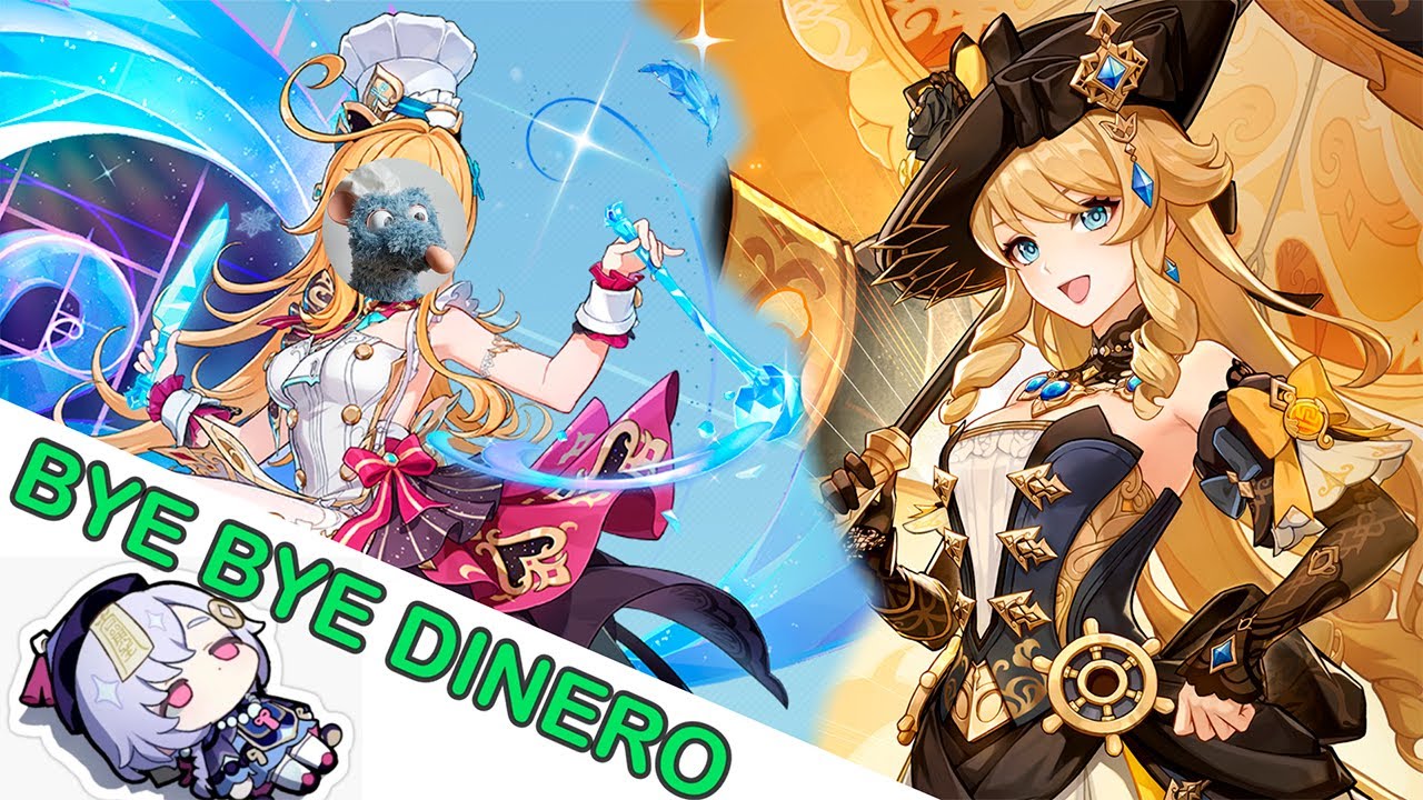 Tirando para Escoffier y mi hermosa Navia (bye bye dinero) - Genshin impact