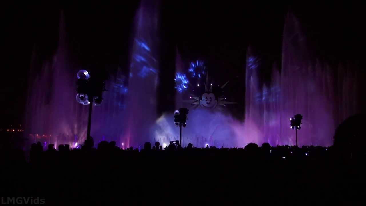 World of Color Winter Dreams Full Show 2013 Full Panorama show AP event w/ Frozen, Toy Story!