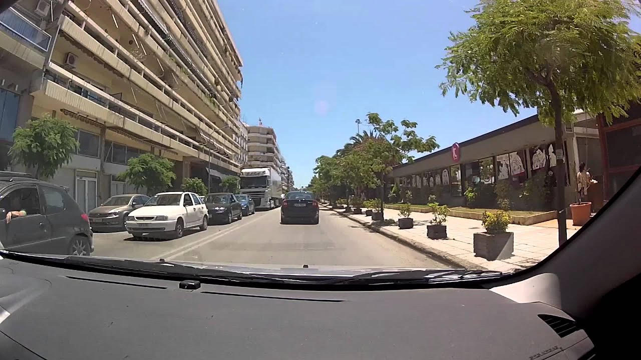 CEID to Zarouchleika (via Patras' seafront - city driving, Greece) - onboard camera