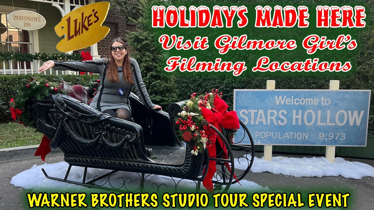 Spend Six Hours with Gilmore Girls Fans Visiting Stars Hollow during the Holidays at Warner Brothers