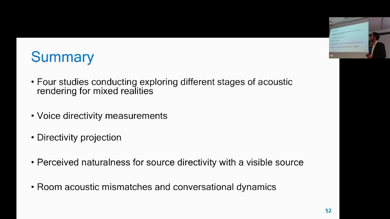 [PhD] Pablo Abehsera-Morell - Acoustic Rendering for Realistic Interactions in Mixed Realities
