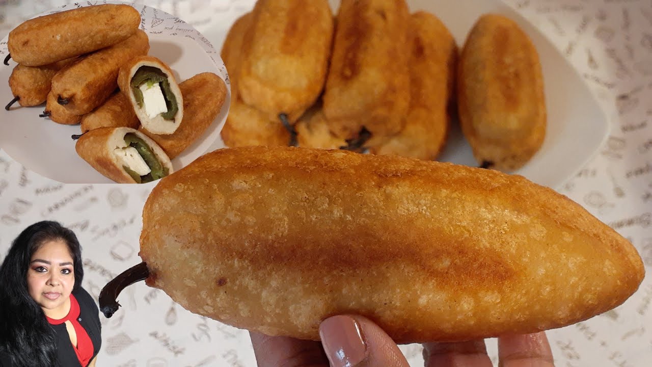 CHILES JALAPEÑOS ENVUELTOS en MASA de MAÍZ (Maseca) rellenos de queso