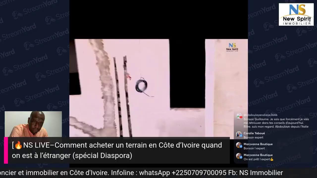 [🔥NS LIVE–Comment acheter un terrain en Côte d’Ivoire quand on est à l’étranger (spécial Diaspora)