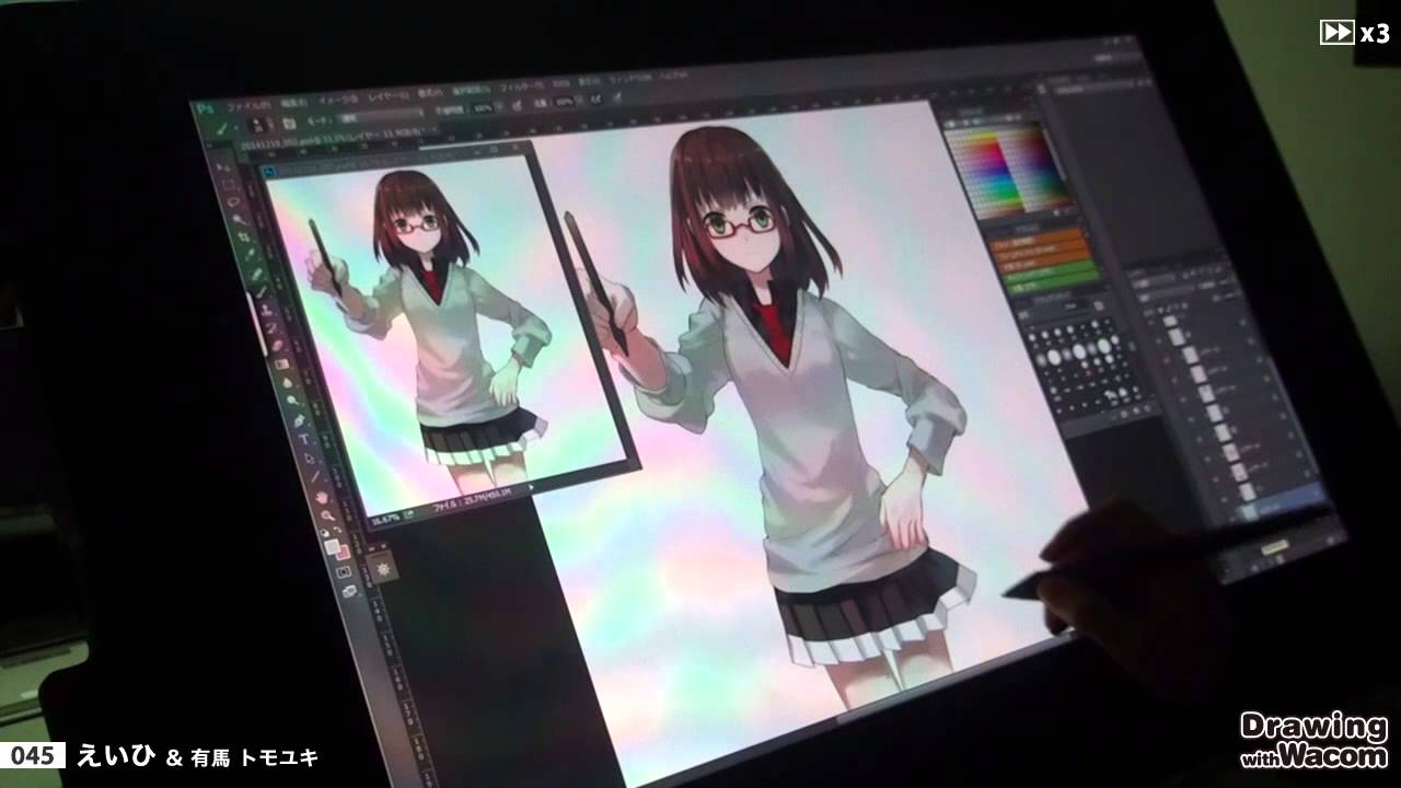 イラストレーターえいひ × デザイナー有馬トモユキ - Drawing with Wacom (DwW)