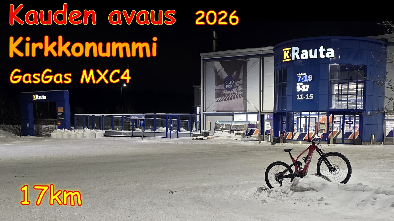 2026 Kauden avaus. Lyhyt iltalenkki korttelin ympäri. GasGas MXC4