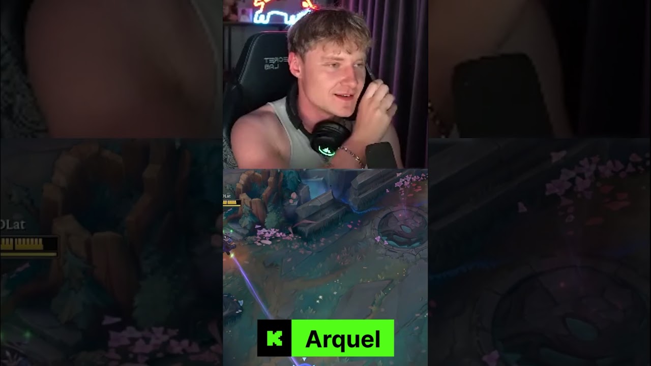 NAJNORMALNIEJSZA ROZMOWA Z KURIEREM #shoty #leagueoflegends #streamer #arquel #śmieszne #klubr #kick