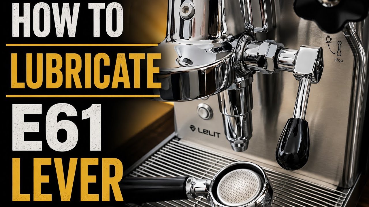Λίπανση λεβιέ E61-How to lubricate E61 grouphead lever - Lelit Mara X maintaince