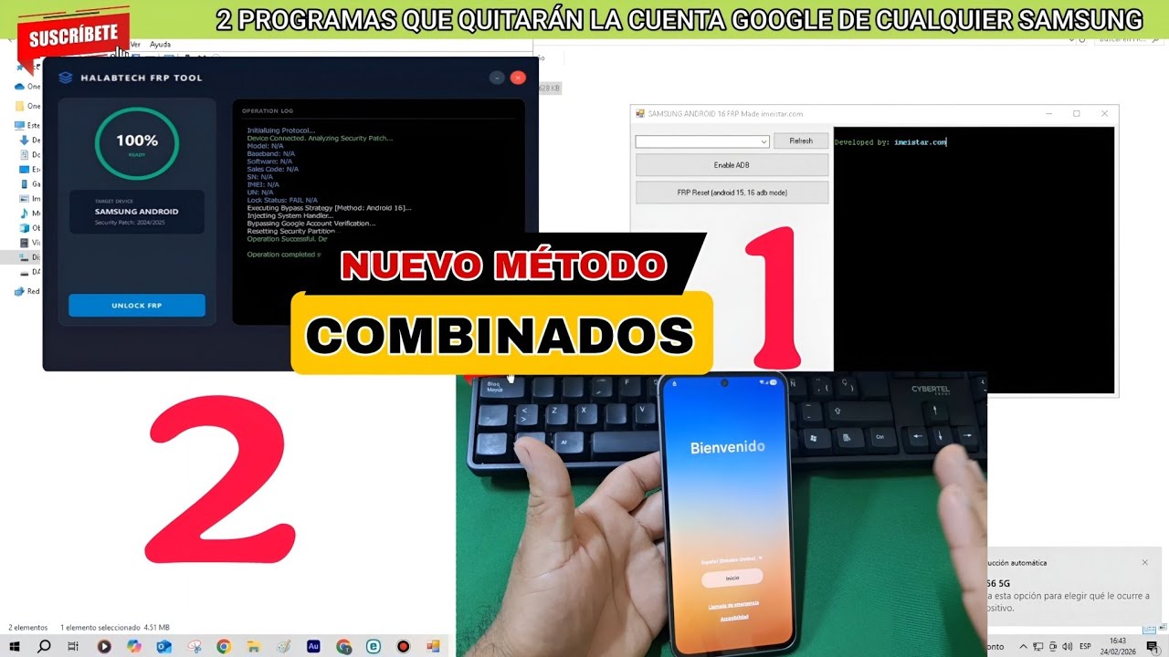 2 PROGRAMAS que te ayudarán a quitar la cuenta de cualquier SAMSUNG / PARCHE ACTUAL