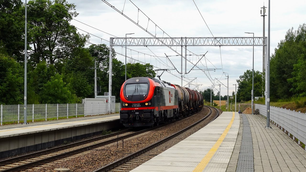 [98] 🛢️ 111Ed-096 Orlenu ze składem beczek mija Czesławice + Rp1.