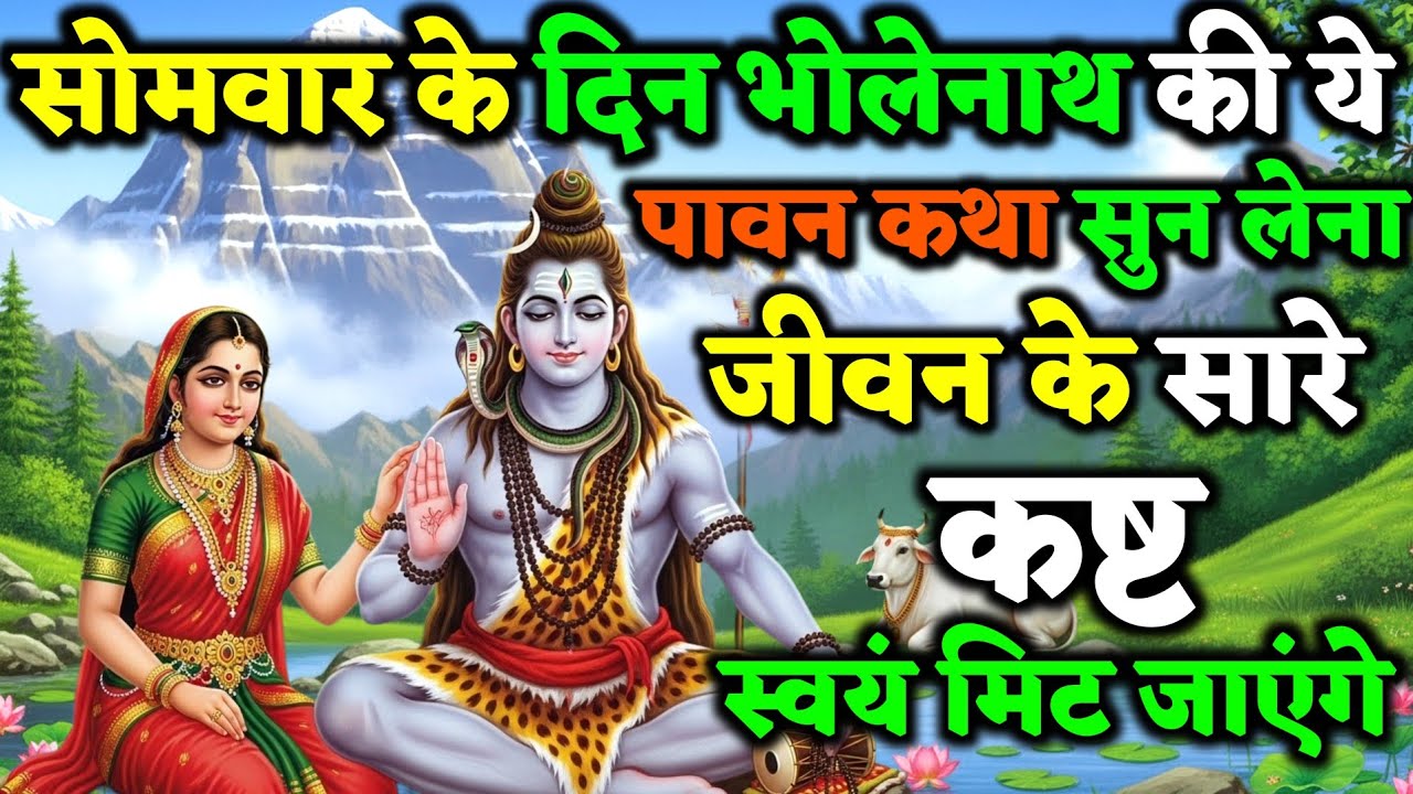 सोमवार के दिन यह दिव्य कथा सुनने भर से जीवन की सारी बाधाएं स्वयं मिट जाएंगी! | सोमवार व्रत कथा