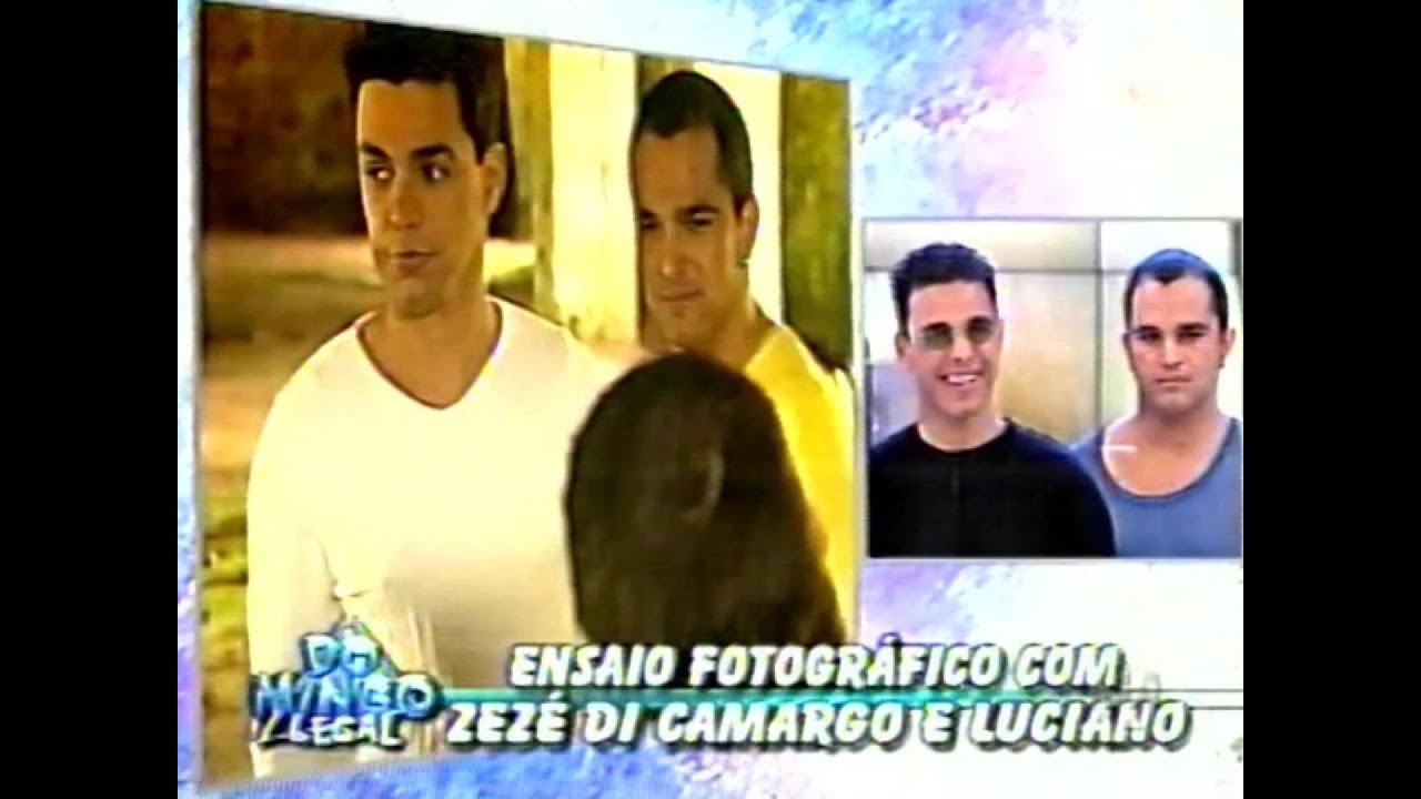 Zezé Di Camargo & Luciano - Ensaio das fotos do CD | Domingo Legal - 2000