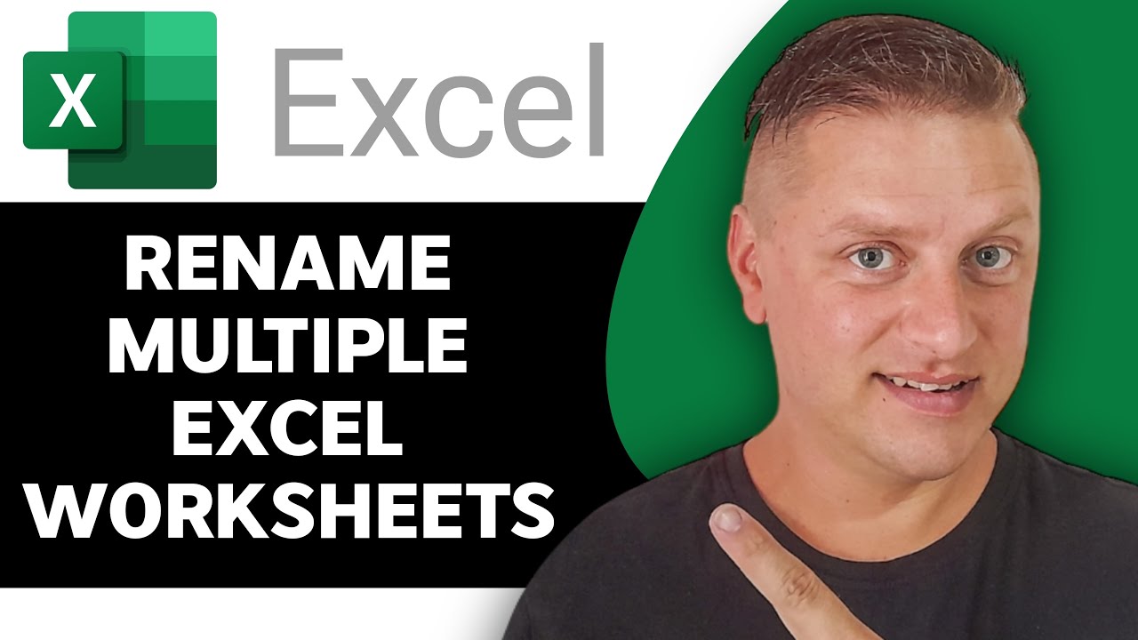 How to Rename Multiple Excel Worksheets | Excel Tutorial 2026