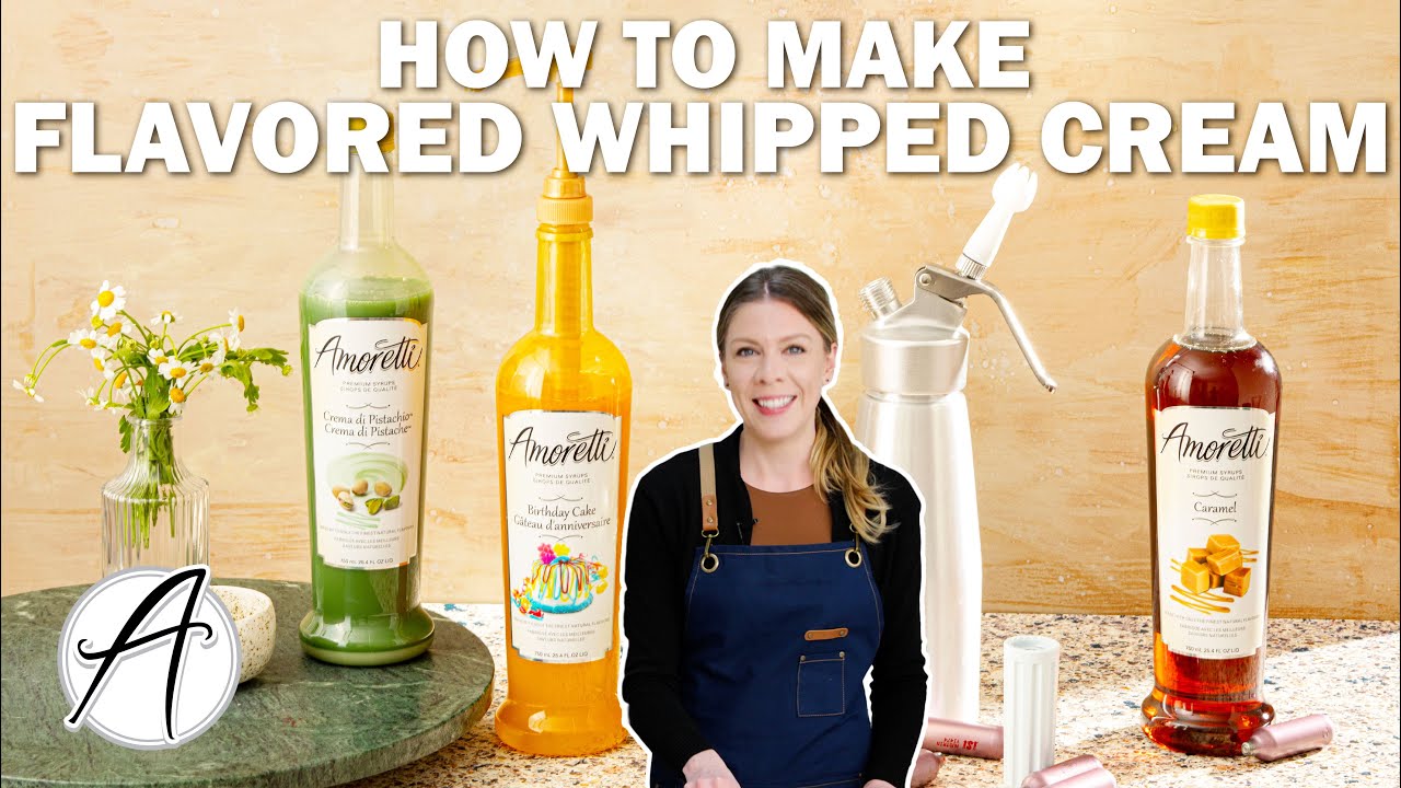 How to Flavor Whipped Cream with Amoretti Syrups | Flavoring Whipped Cream
