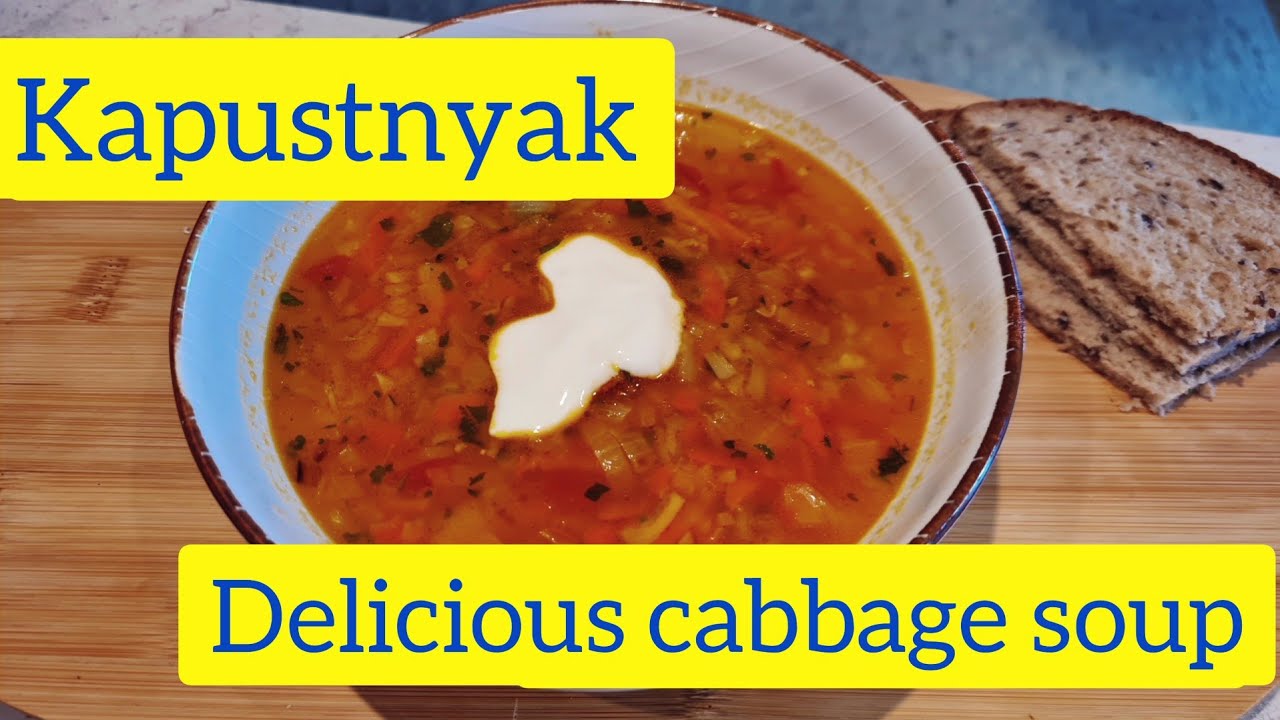 A real Ukrainian recipe for cabbage soup KAPUSTNYAK! Very tasty sauerkraut soup! #food #ukraine #19