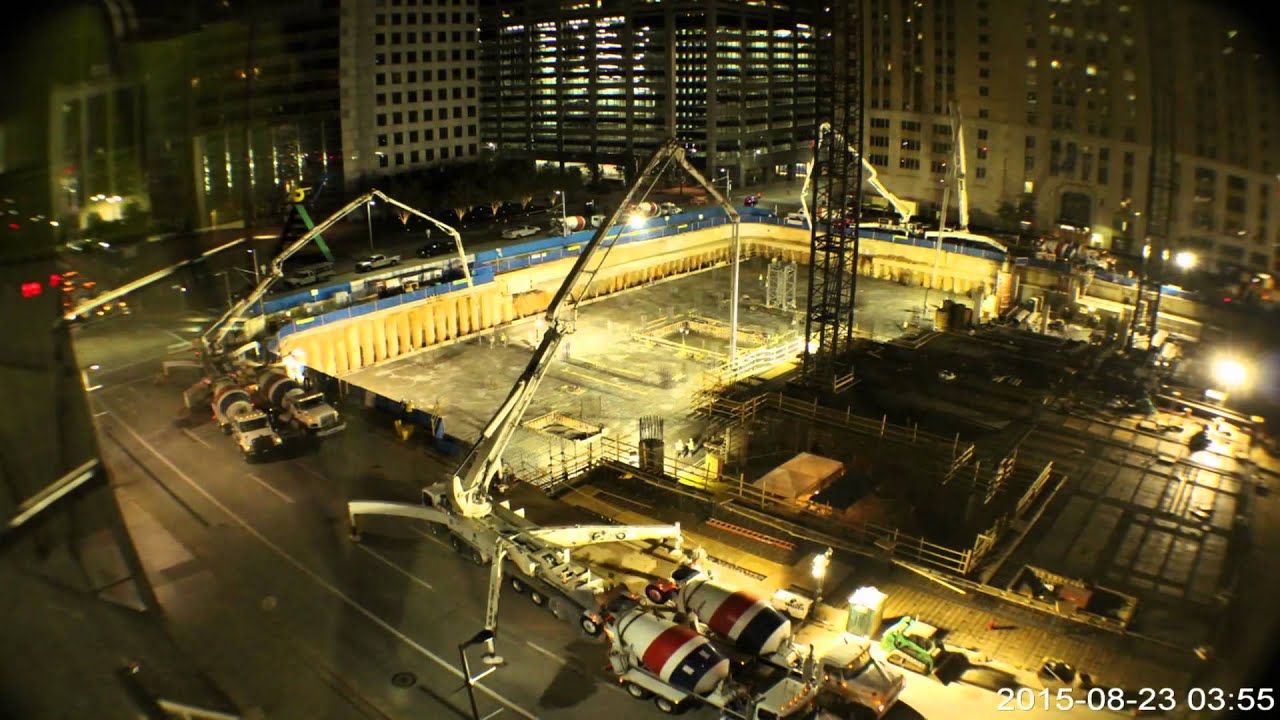 A 20-hour concrete pour, planned to the minute