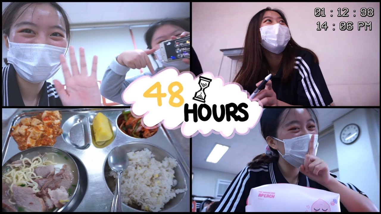 48 hours of a Senior in Korean High School *after finals*