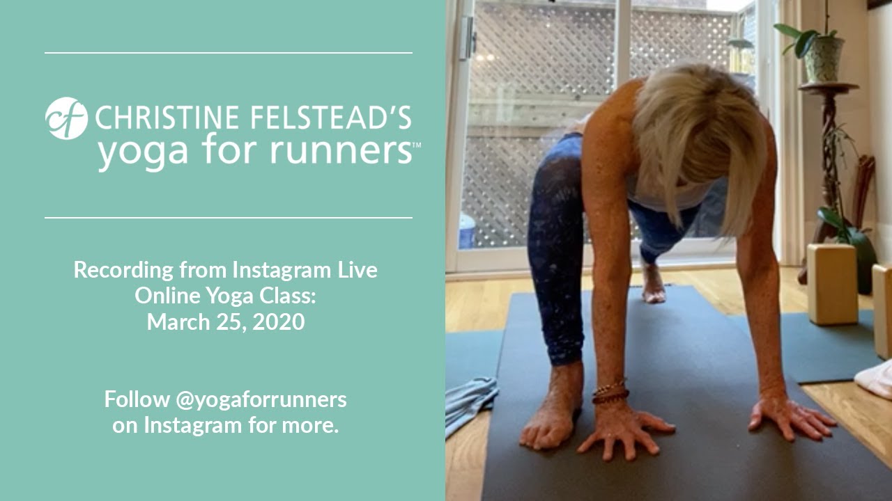 Yoga for Runners Yoga Class (Live Stream Recording from Instagram, March 25, 2020)