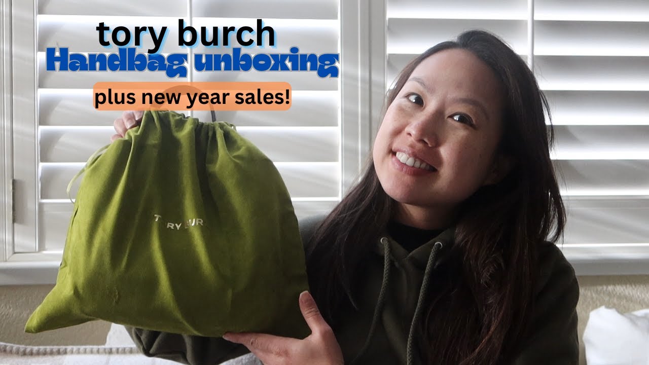 Распаковка новой сумки от Tory Burch | распродажа в новом году