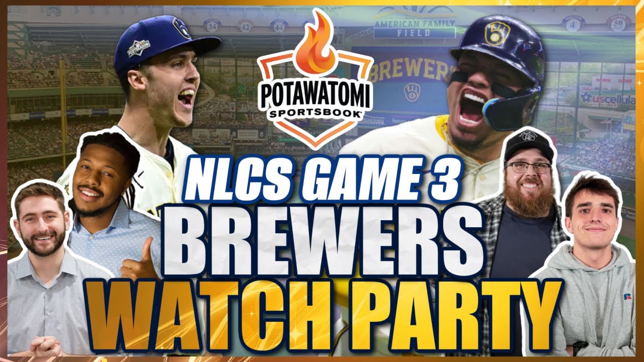 LIVE REACTION: Milwaukee Brewers vs Los Angeles Dodgers | NLCS Game 3 Watchalong