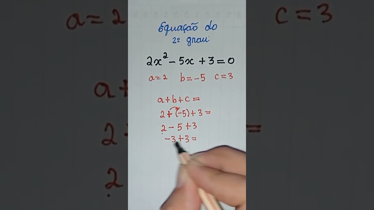 Equa&ccedil;&atilde;o do segundo grau sem usar a f&oacute;rmula de Bhaskara. #matematica #aula #escola #aprender #dicas
