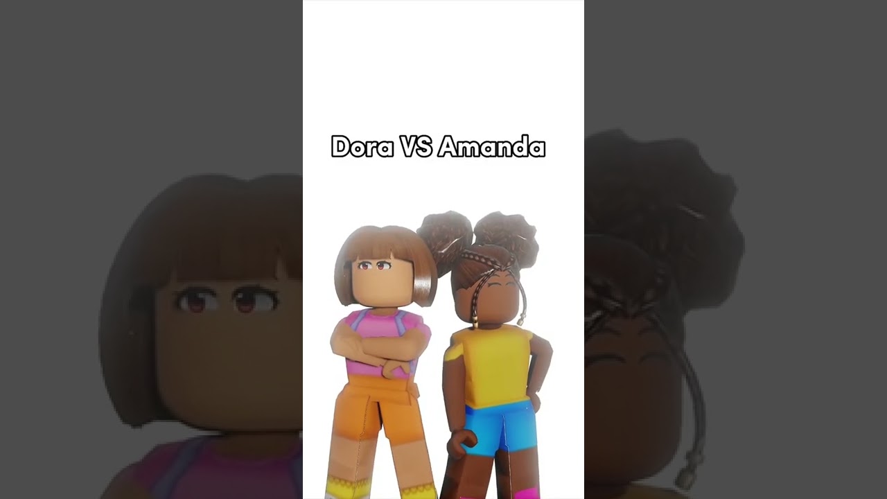 Dora VS Amanda!! WHO WINS?! 😱 #robloxshorts #roblox #robloxshorts2022