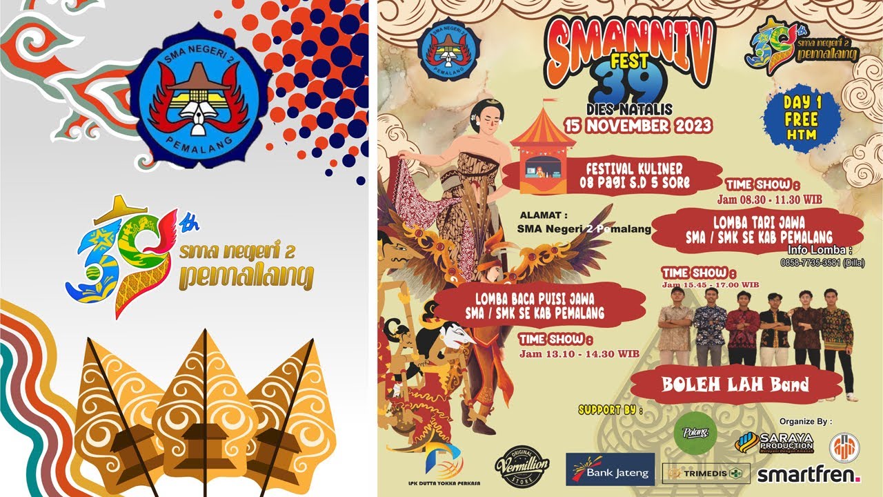 LIVE - SMANDA Anniversary ‘39 SMA Negeri 2 Pemalang Day 1