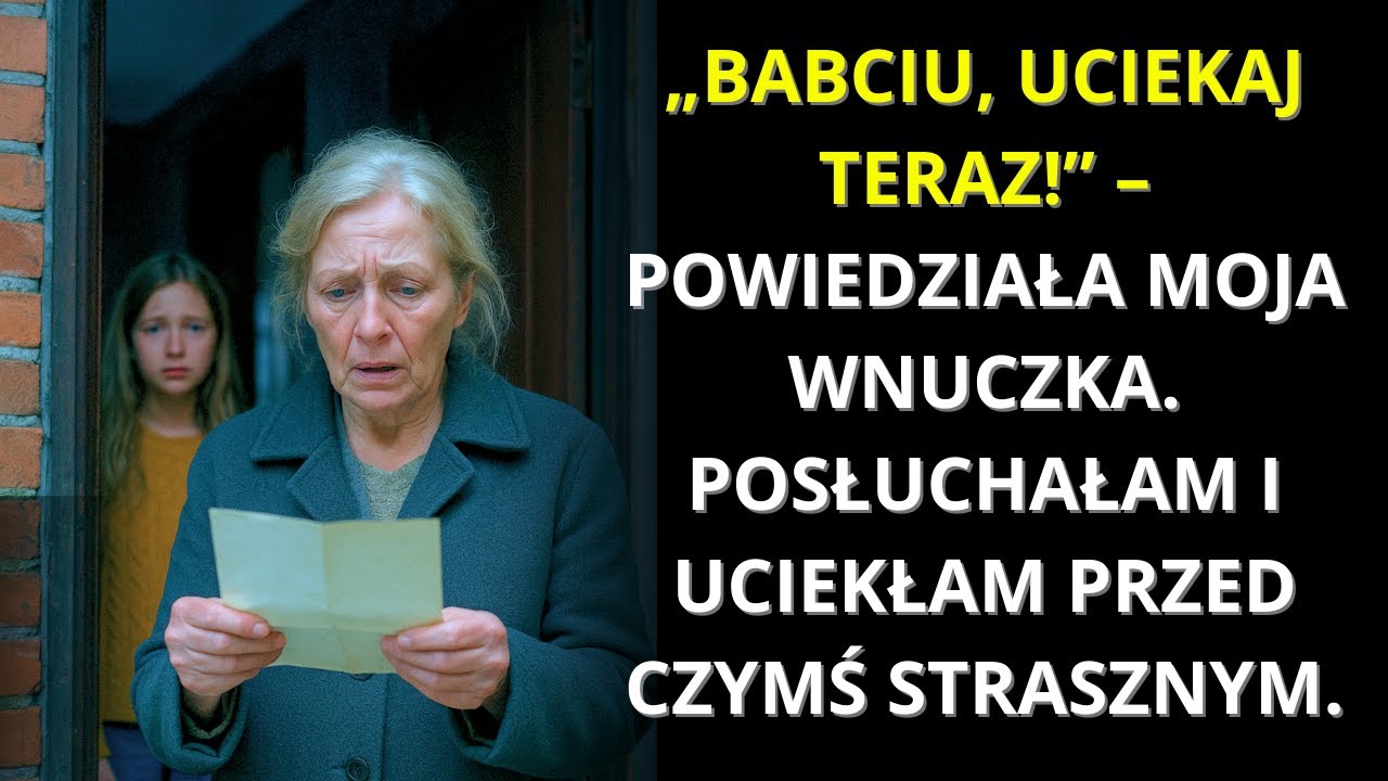 „Babciu, uciekaj teraz!” – powiedziała moja wnuczka. Posłuchałam i uciekłam przed czymś strasznym.